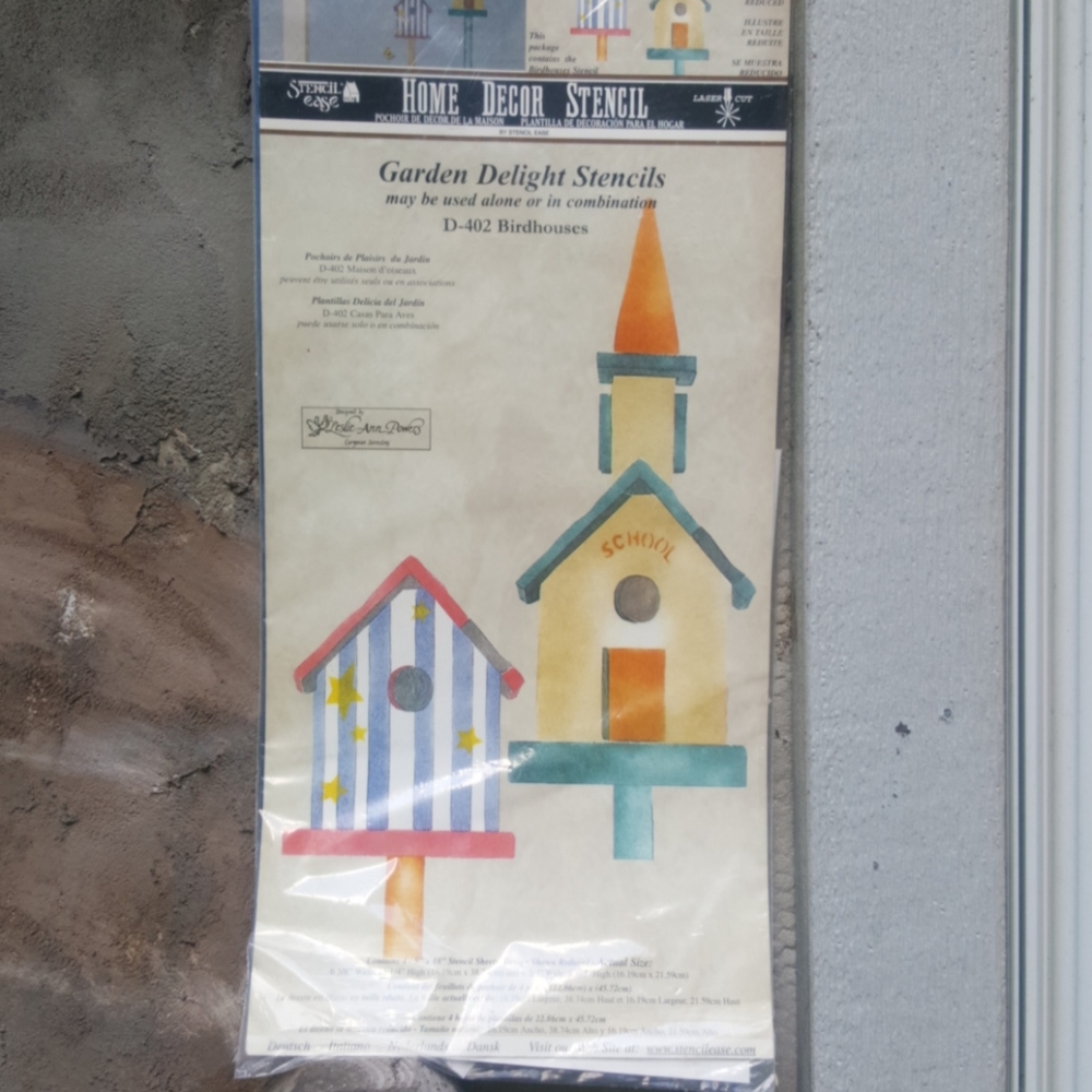 NEW Stencil Ease Birdhouses